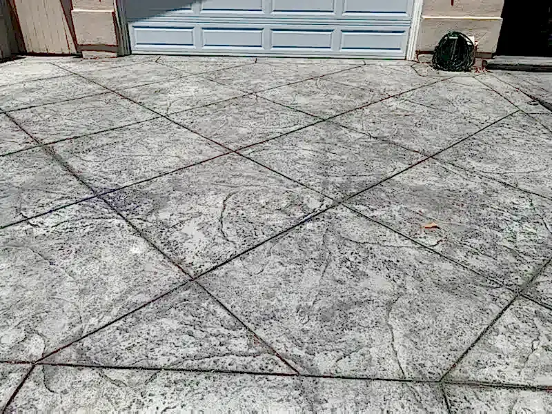 Stamped Concrete Patio — Encino, CA